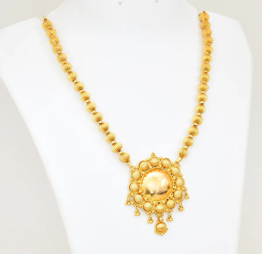 Round Bead Long Necklace - V02308