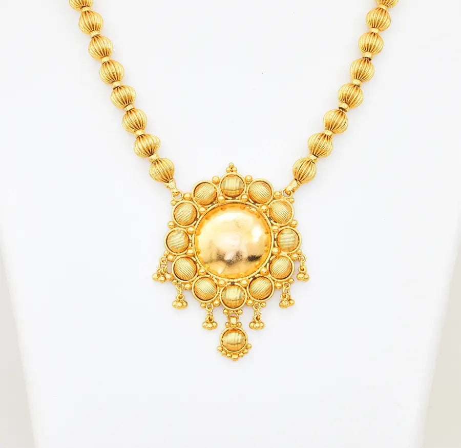 Round Bead Long Necklace - V02308