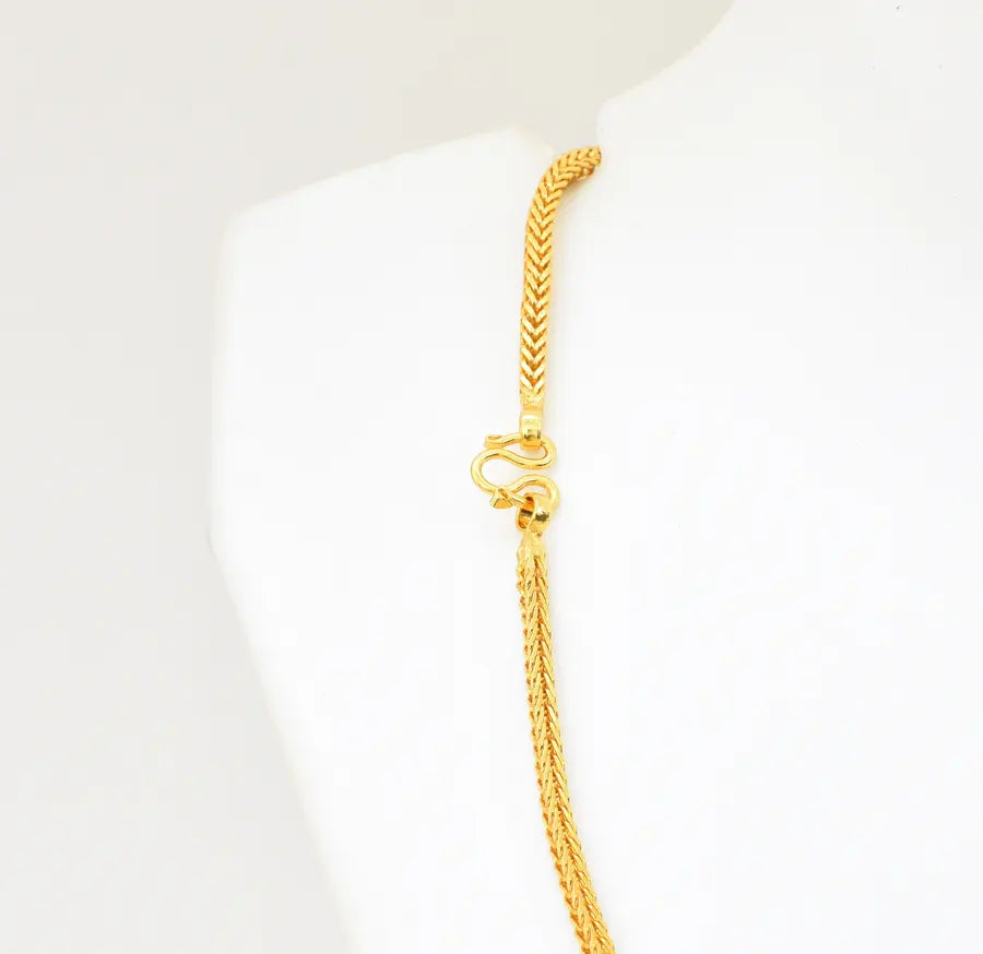 Medium Thick Square Spiga Chain 18 Inches - W03767