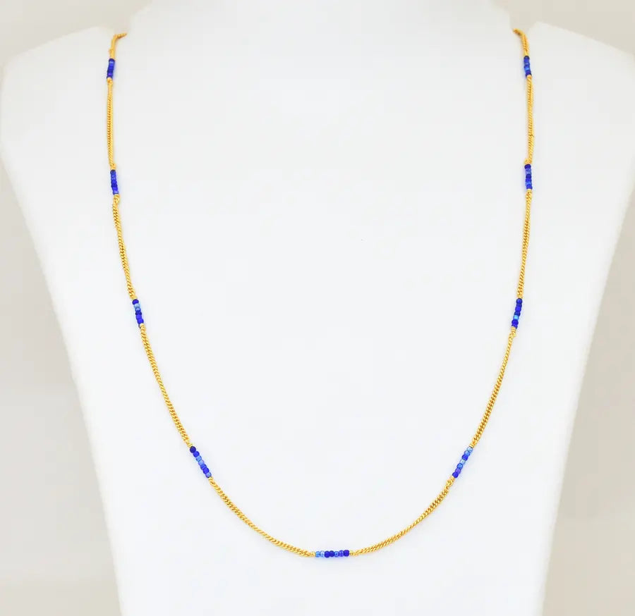 Blue Pasi Simple Chain 24 Inches - V07569