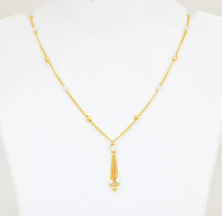 Trendy Pearl Short Necklace - W06844