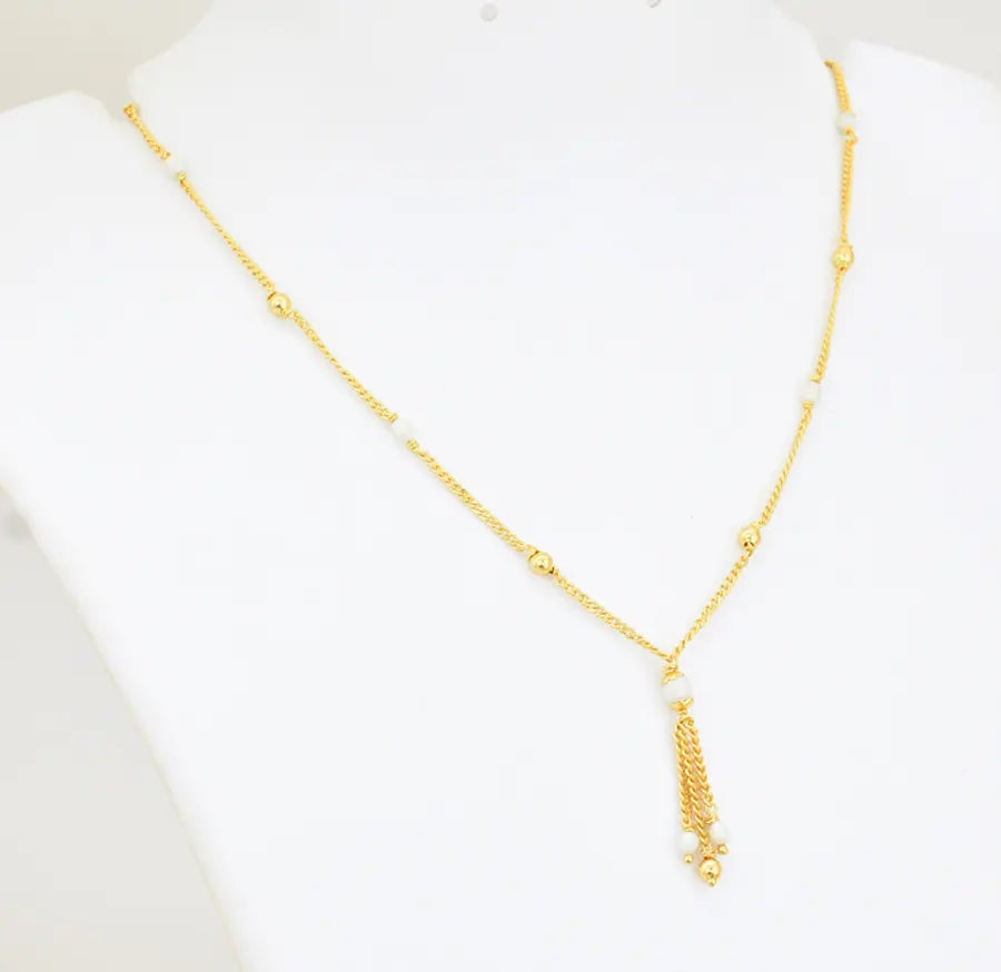 Trendy Pearl Short Necklace - W06844