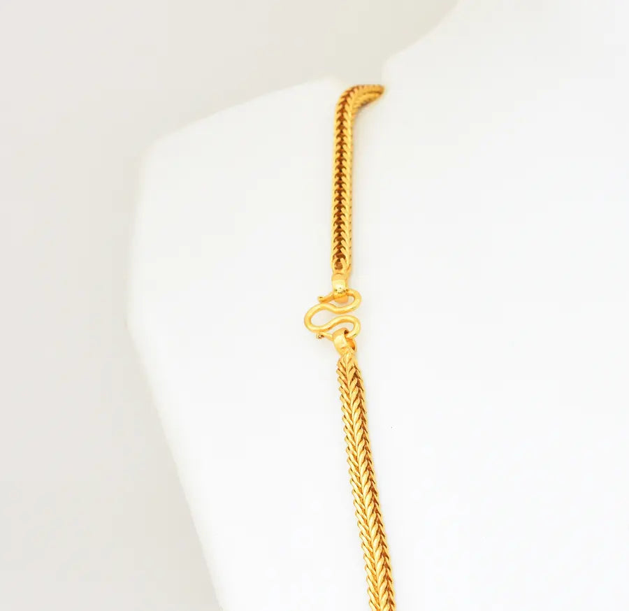 Medium Big Thick Square Spiga Chain 24 Inches - Z111421