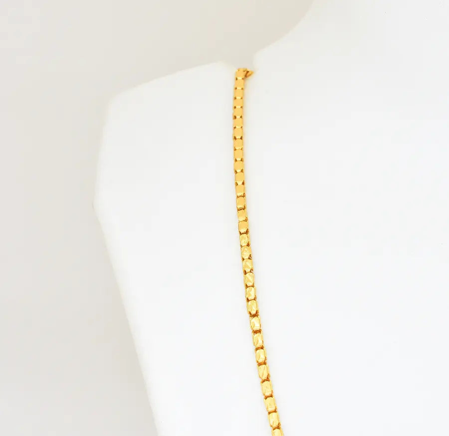 Small Big Shiny Box Chain 24 Inches - V08581