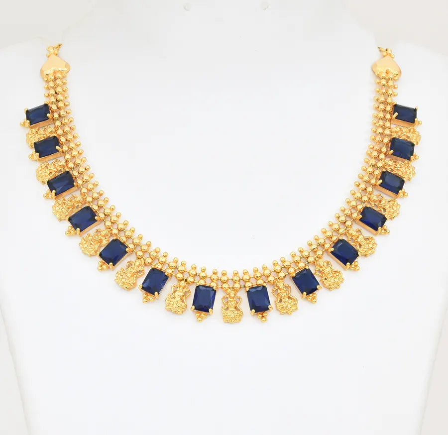 Blue Lakshmy Sufi Necklace - X021089