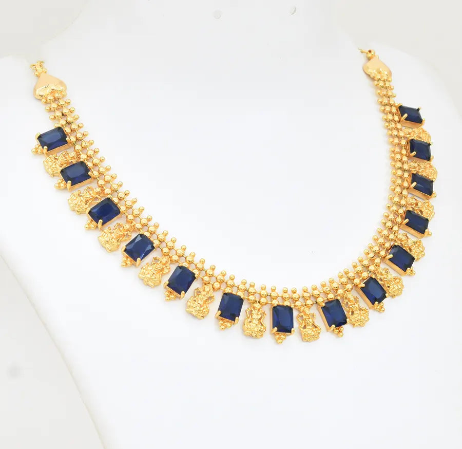 Blue Lakshmy Sufi Necklace - X021089