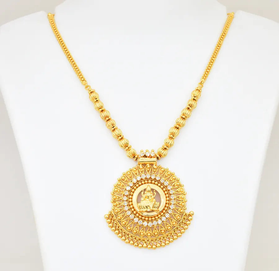 White Lakshmi Splendid Necklace - V03379