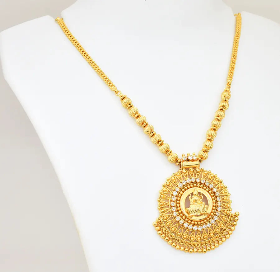 White Lakshmi Splendid Necklace - V03379