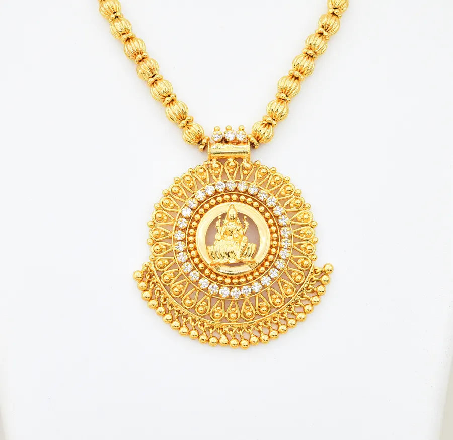 White Lakshmi Splendid Necklace - V03379