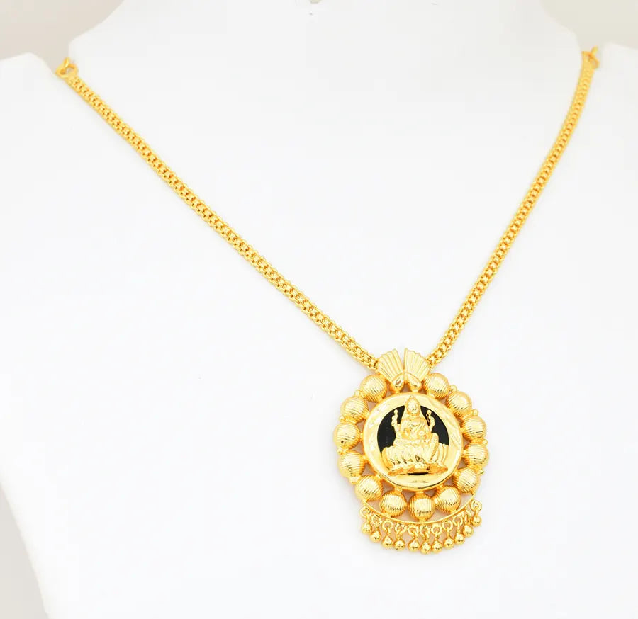 Lakshmi Green Palakka Necklace - V03381