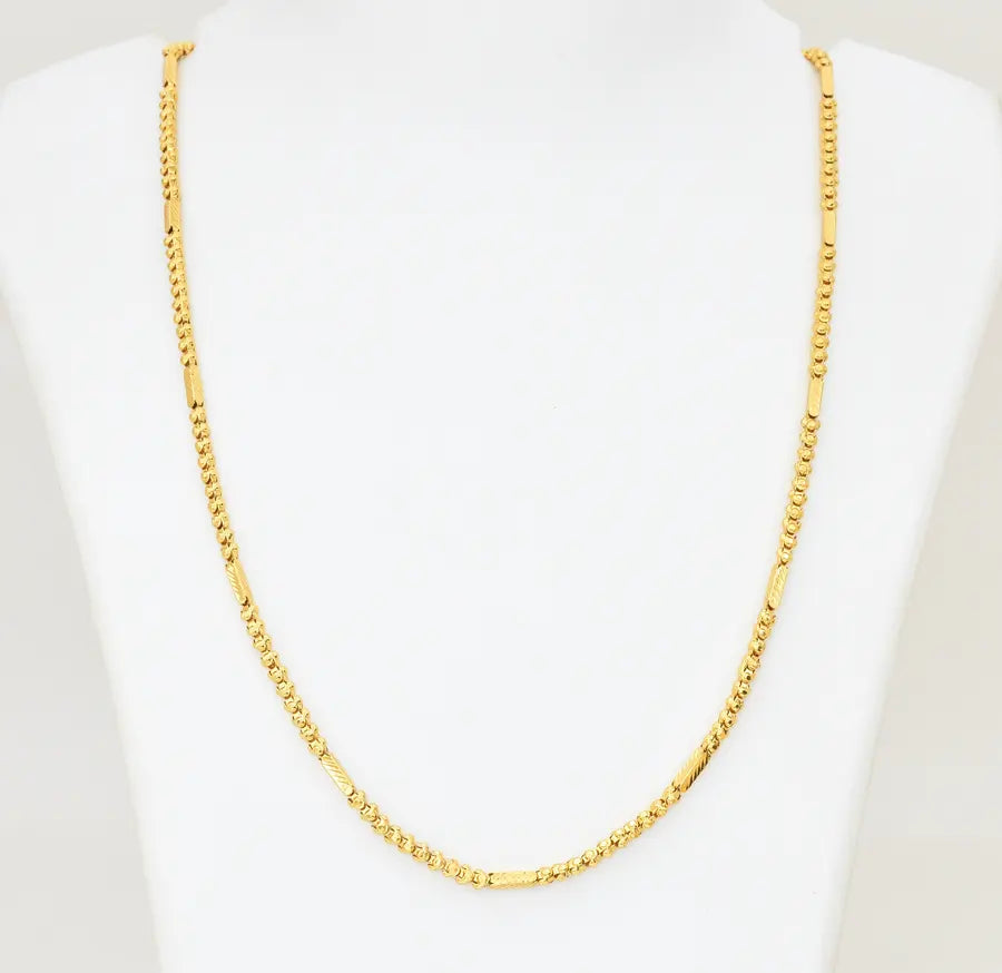 Medium Small Pepper Tube Chain 24 Inches - W11944