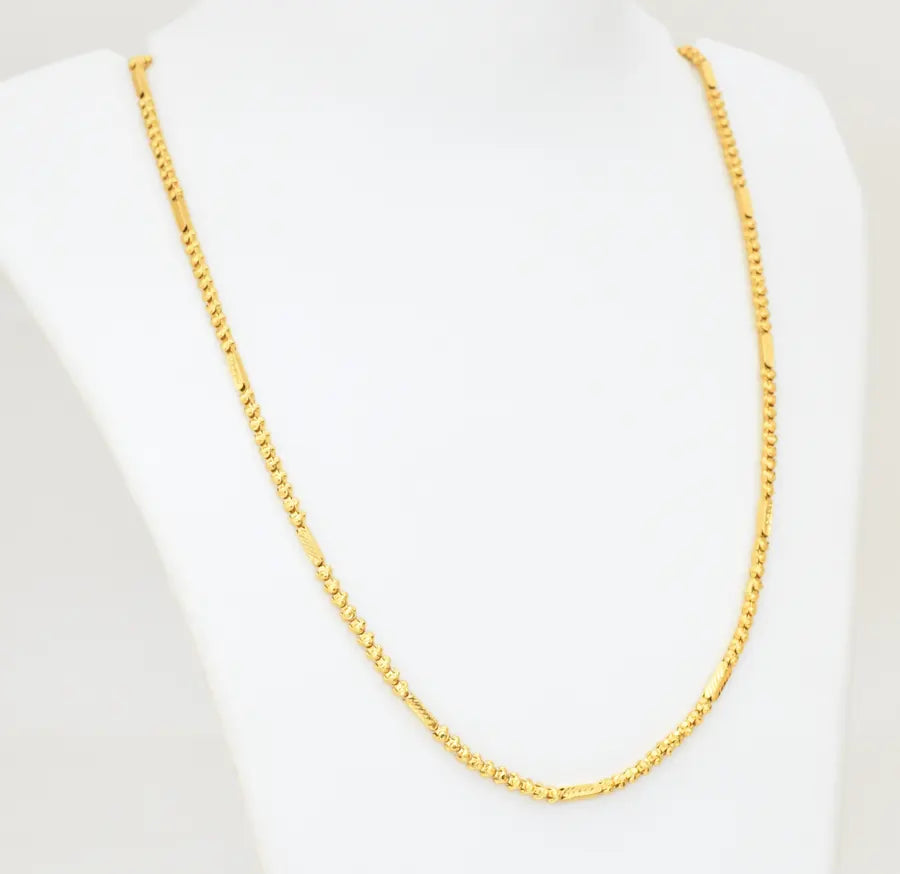 Medium Small Pepper Tube Chain 24 Inches - W11944