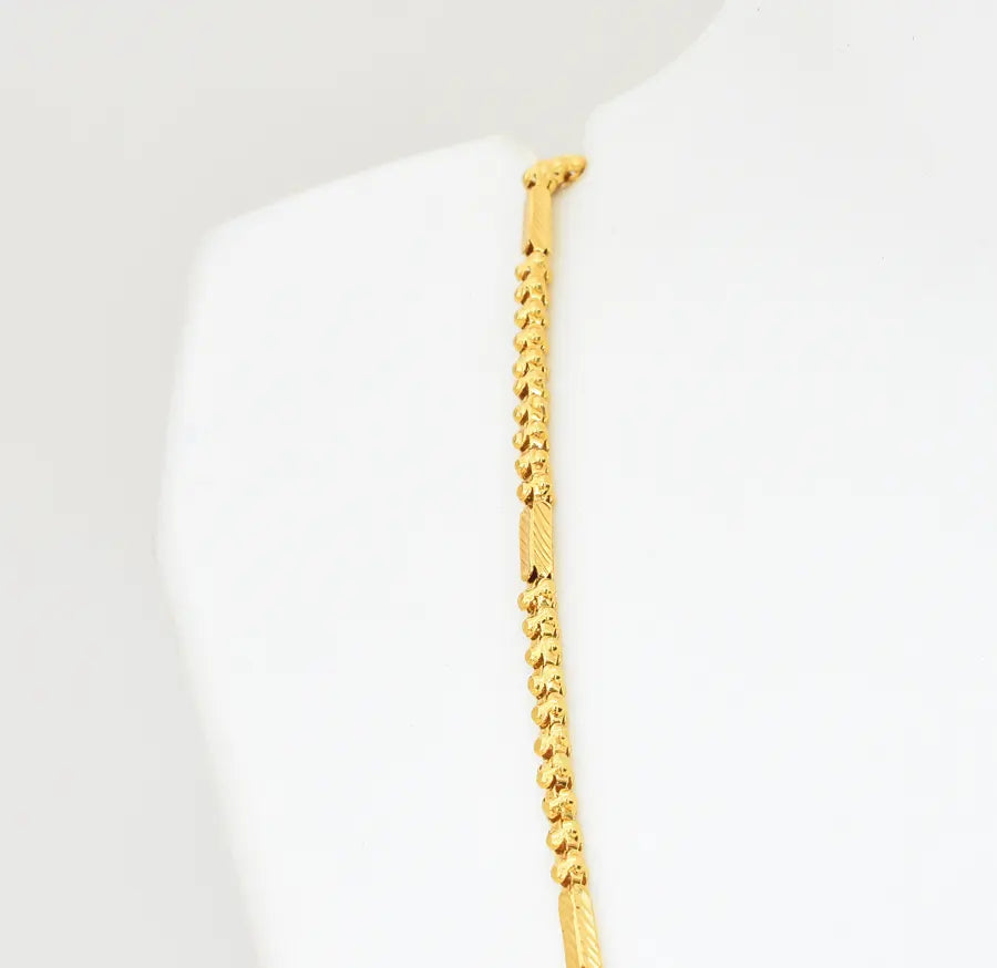 Medium Small Pepper Tube Chain 24 Inches - W11944