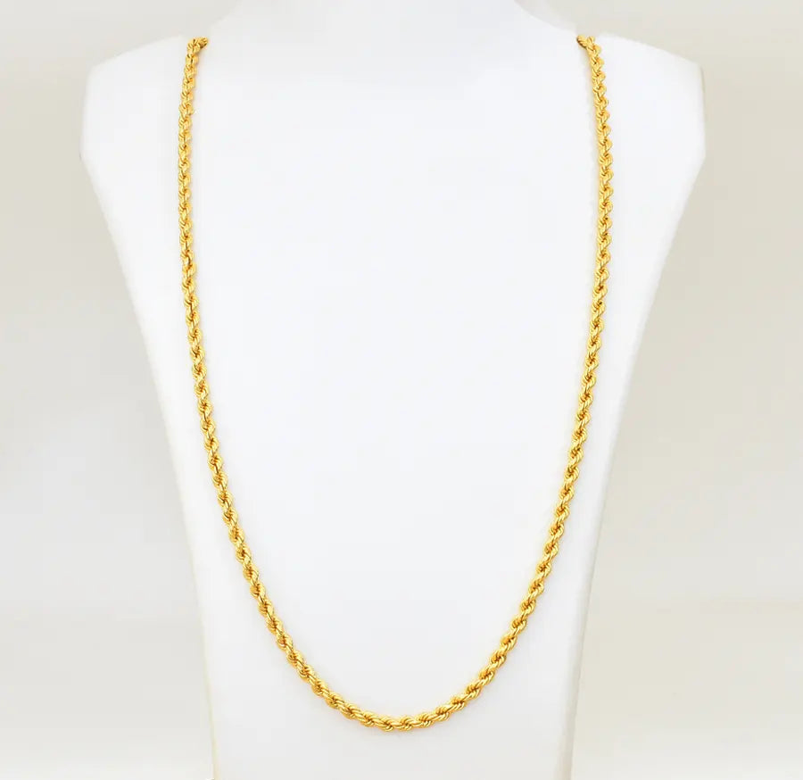 Big Medium Rope Chain 30 Inches - W03778