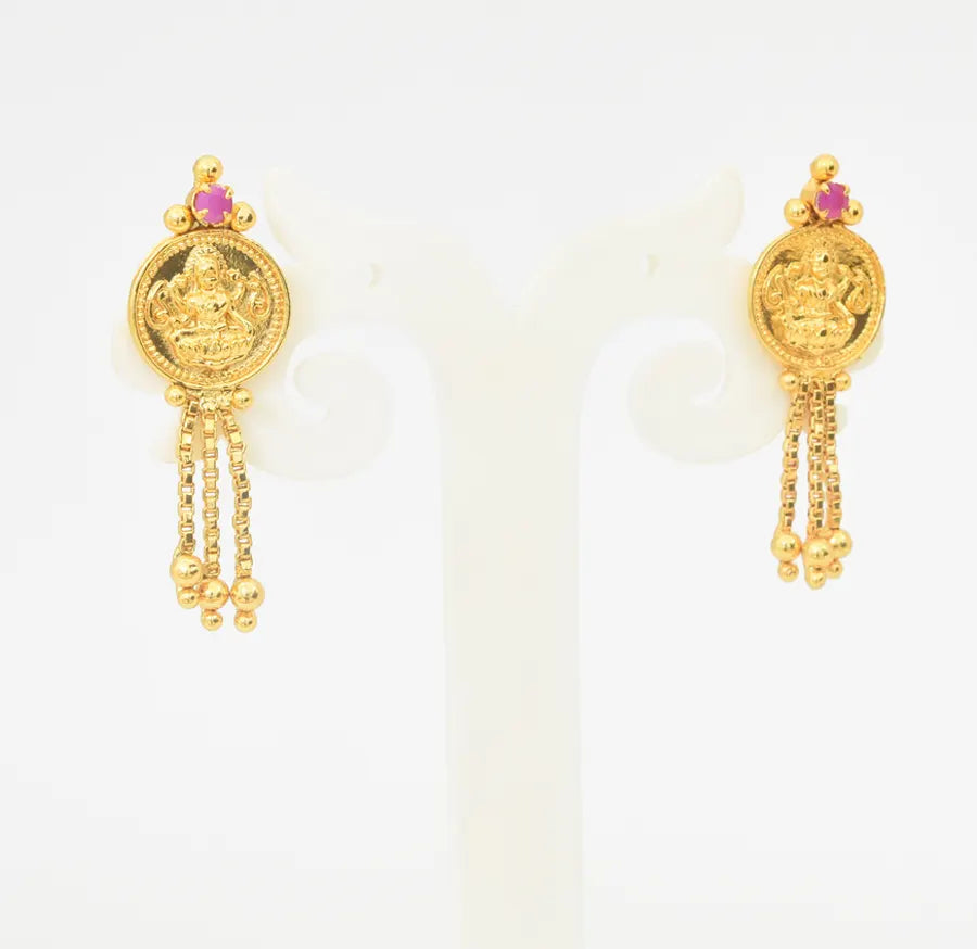 Magenta Lakshmi Kasu Drops - U10192