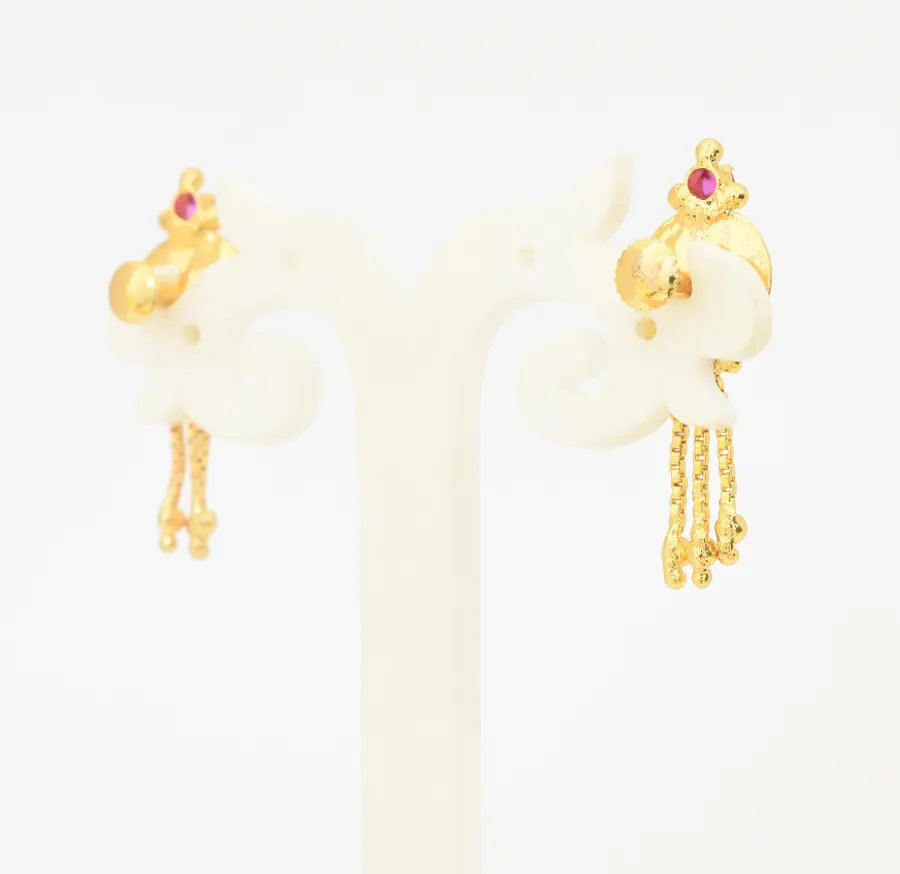 Magenta Lakshmi Kasu Drops - U10192