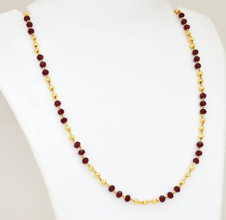 Medium Big Red Carmella Chain 23 Inches - V03391