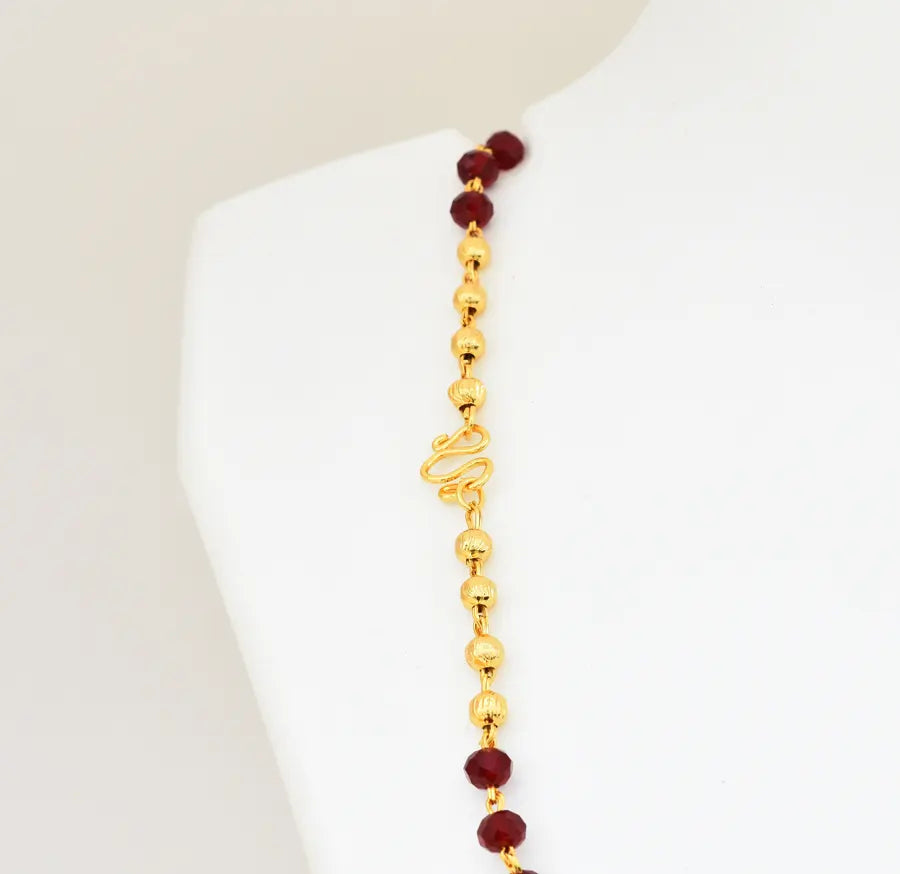 Medium Big Red Carmella Chain 23 Inches - V03391