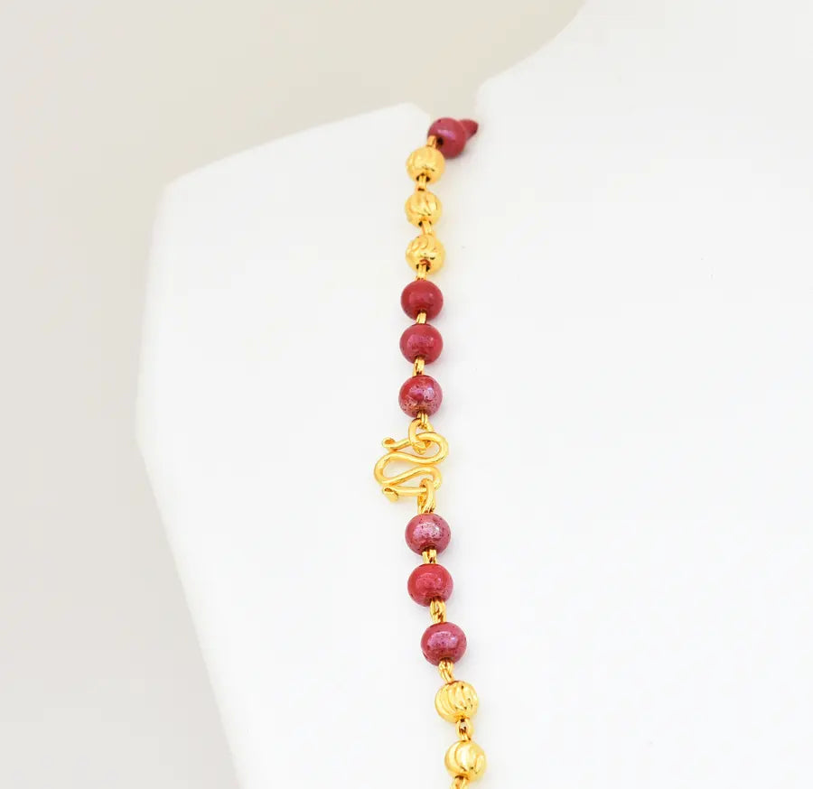 Medium Small Raspberry Belle Chain 24 Inches - V03392
