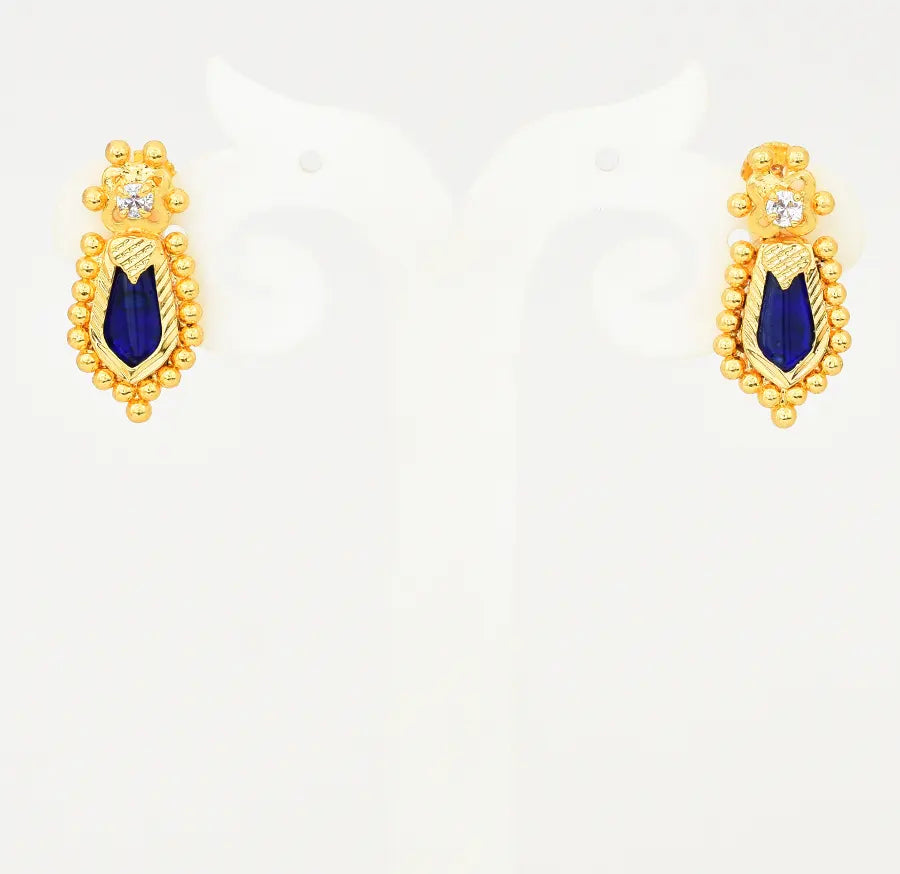 Blue Designer Nagapadam Stud - V03400