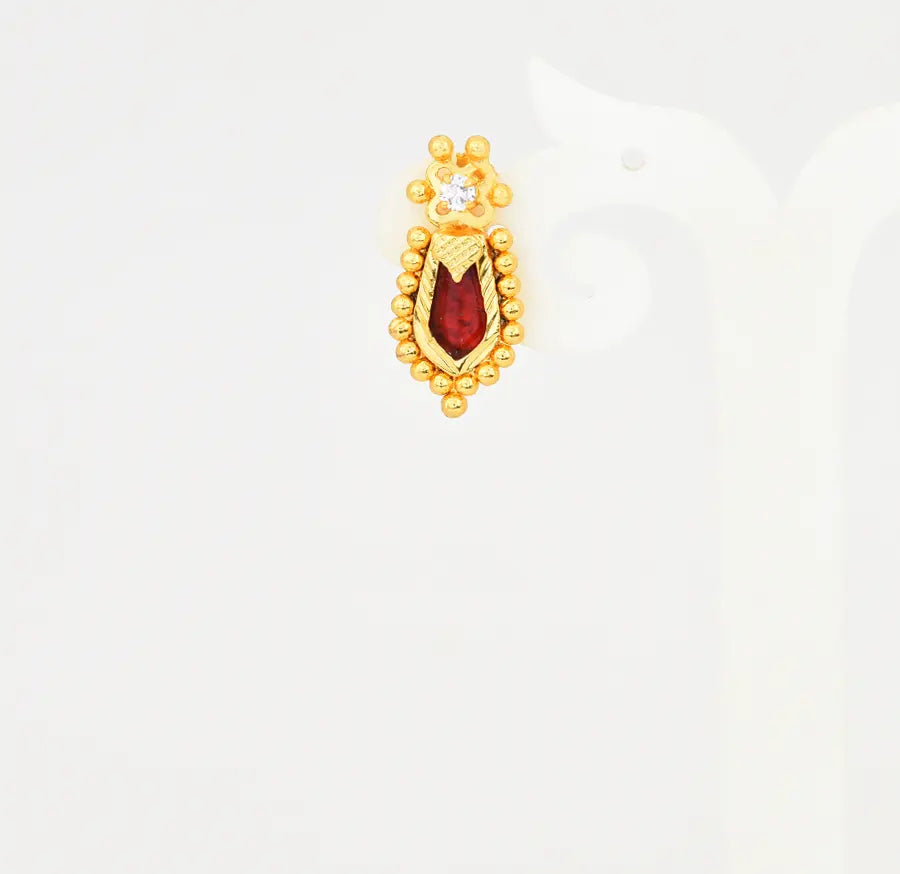 Red Designer Nagapadam Stud - V03401