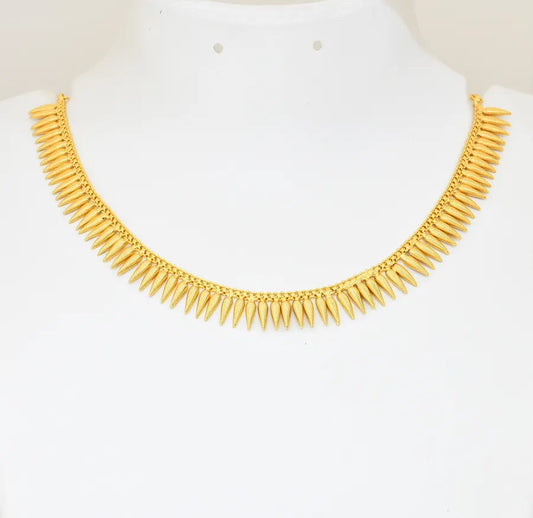 Small Designer Jasmine Bud Short Necklace - V08603