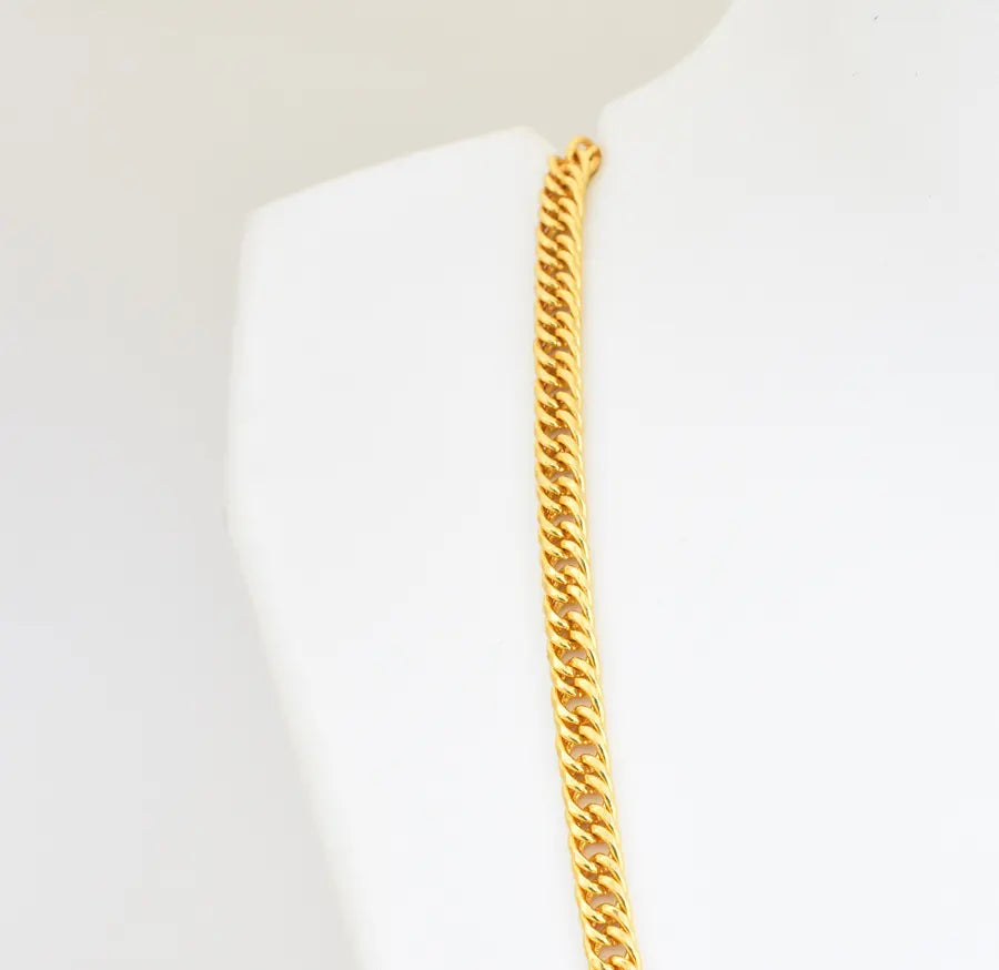 Big Medium Twin Bold Curb Link Chain 24 Inches - X051194