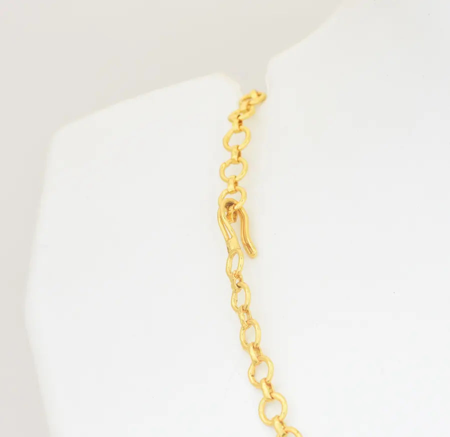 White Opel CZ Short Necklace - U0823