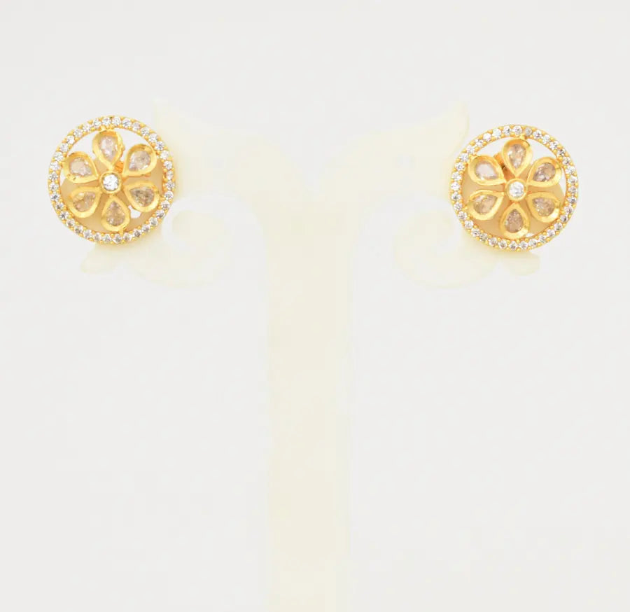 White Ziva Stud - U0945