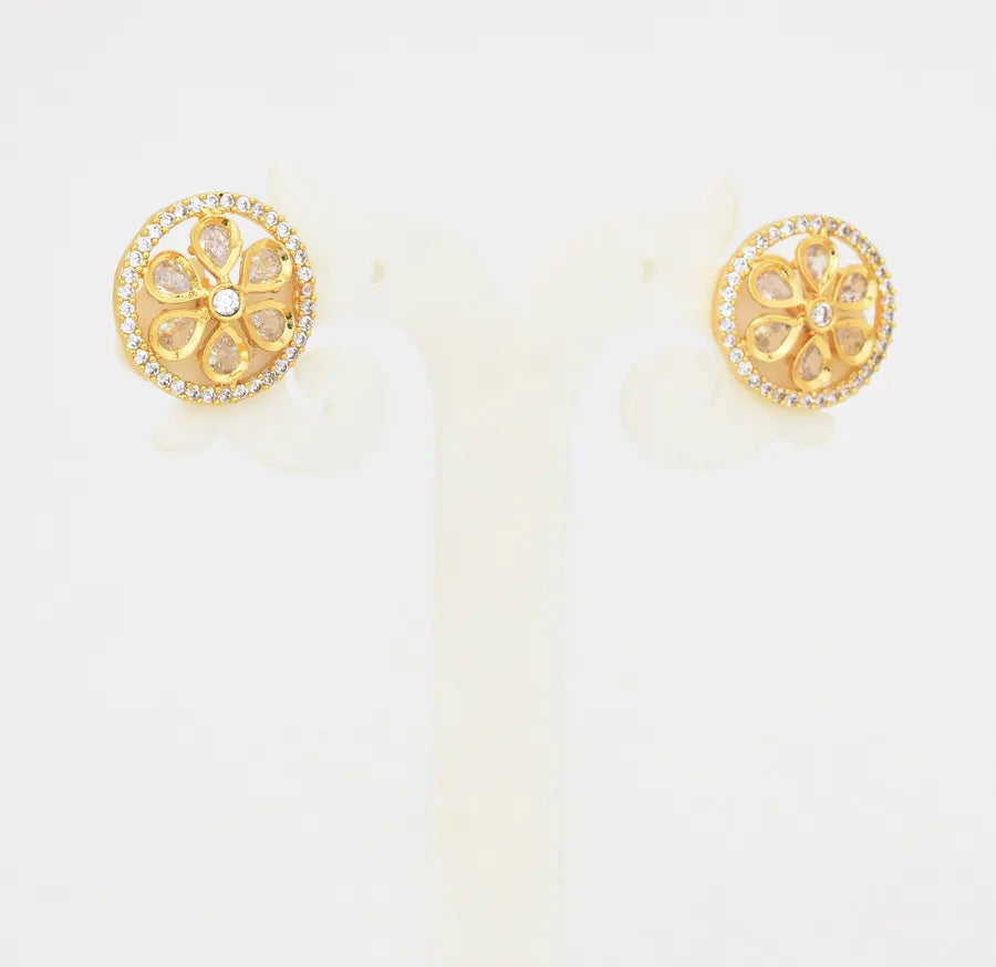 White Ziva Stud - U0945