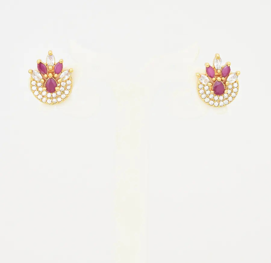 White Magenta Zilara Stud - U0950