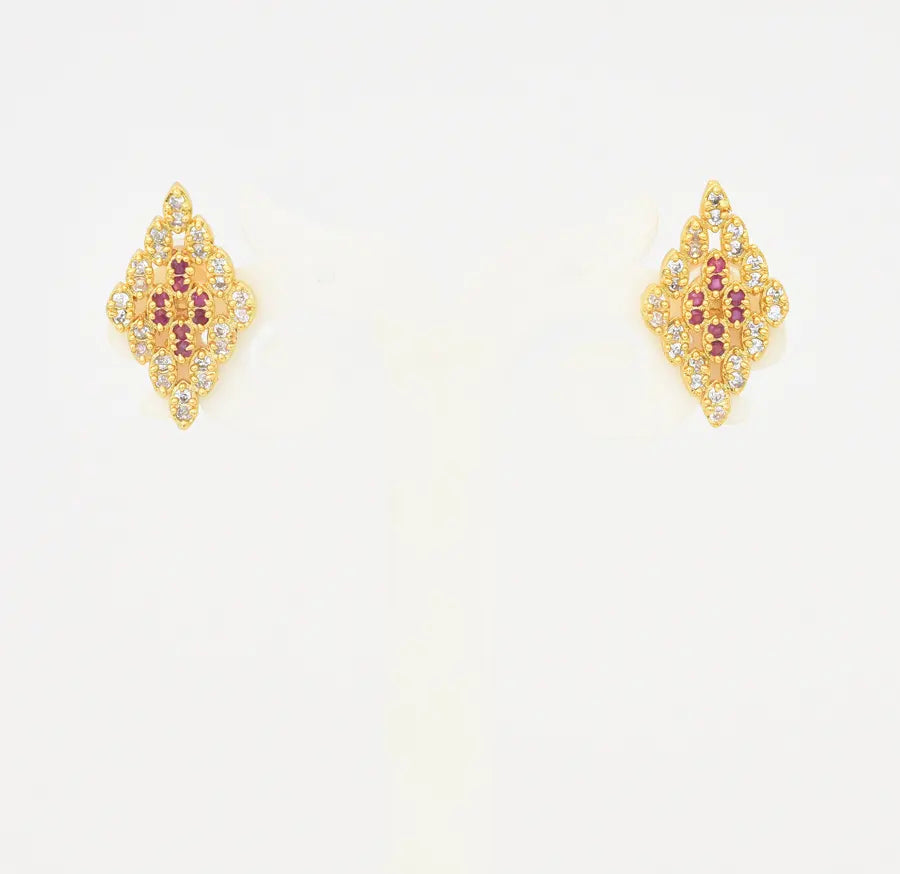 White Magenta Niva Stud - U0954