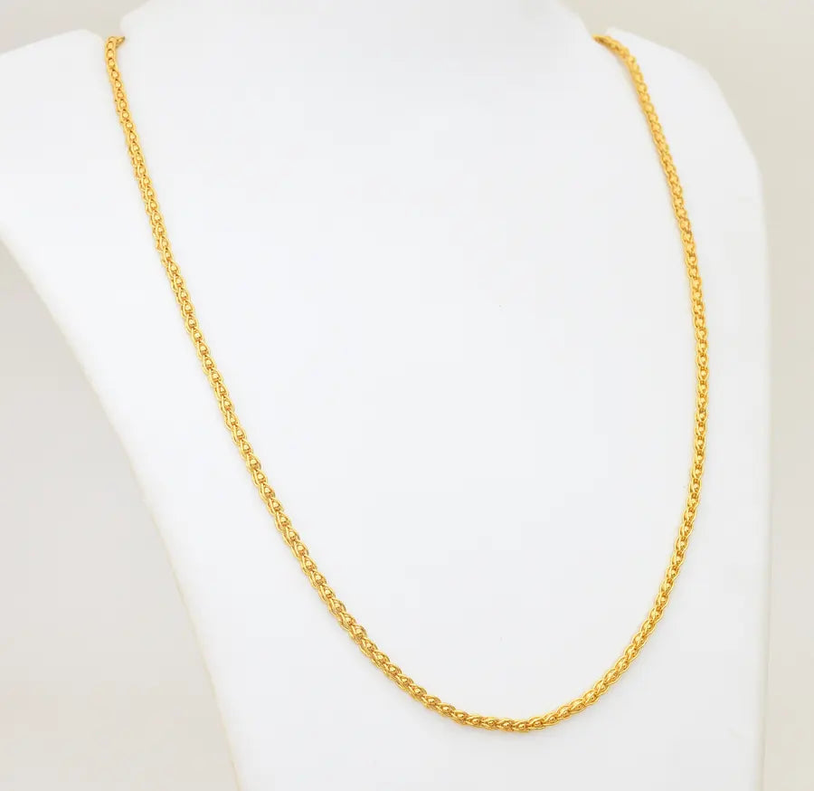 Small Medium Ball Intricate Chain 24 Inches - W09901