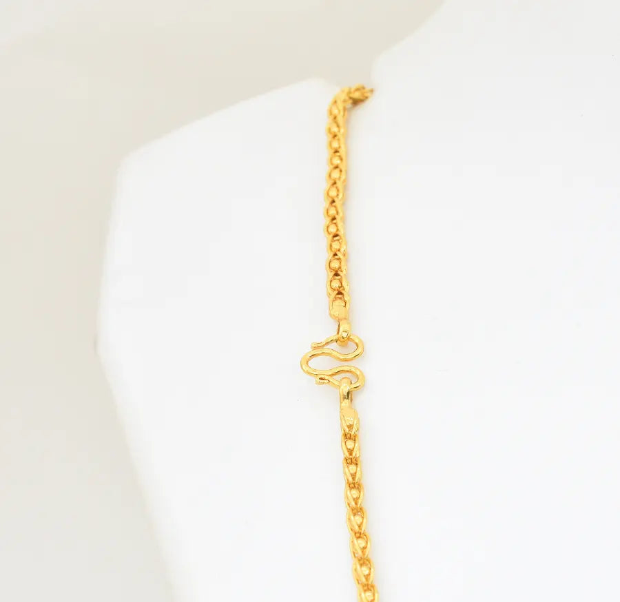 Small Medium Ball Intricate Chain 24 Inches - W09901