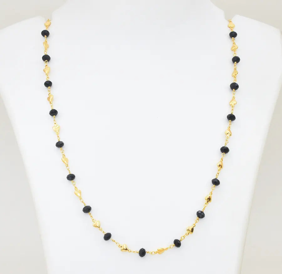 Medium Big Black Lovely Chain 24 Inches - W09904