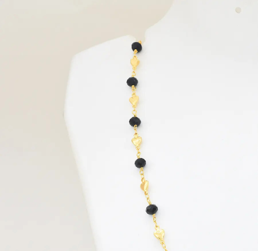 Medium Big Black Lovely Chain 24 Inches - W09904