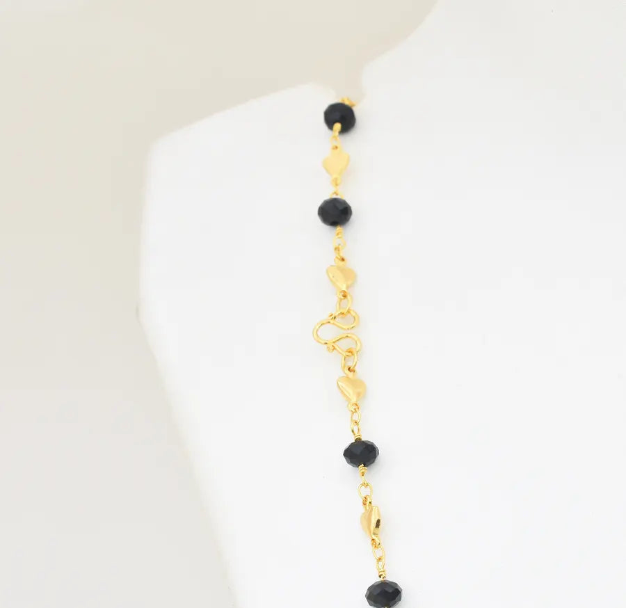 Medium Big Black Lovely Chain 24 Inches - W09904