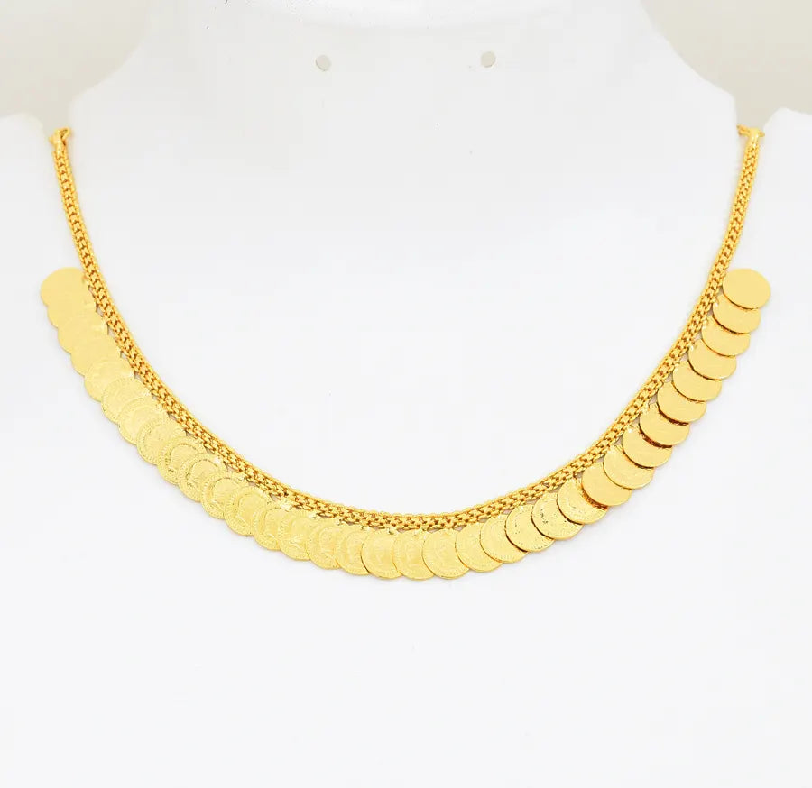 Medium Dollar Coin Short Necklace - W05820