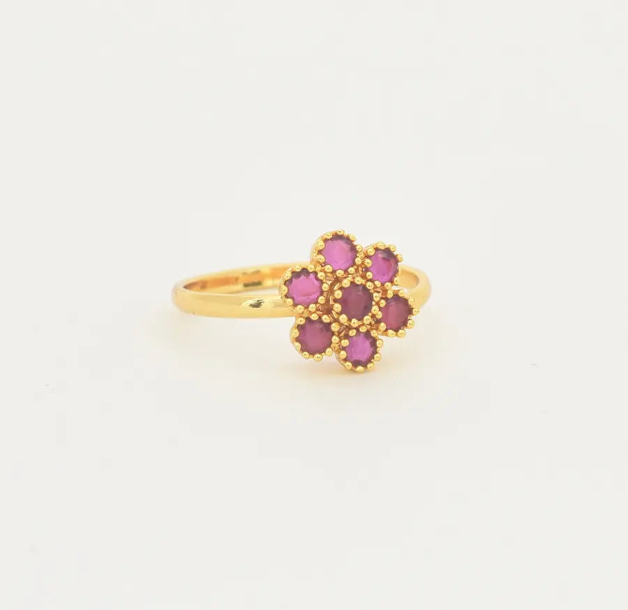 Magenta Katrina Adjustable Ring - U10126