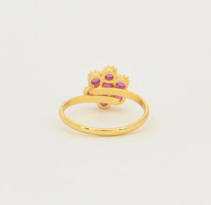 Magenta Katrina Adjustable Ring - U10126