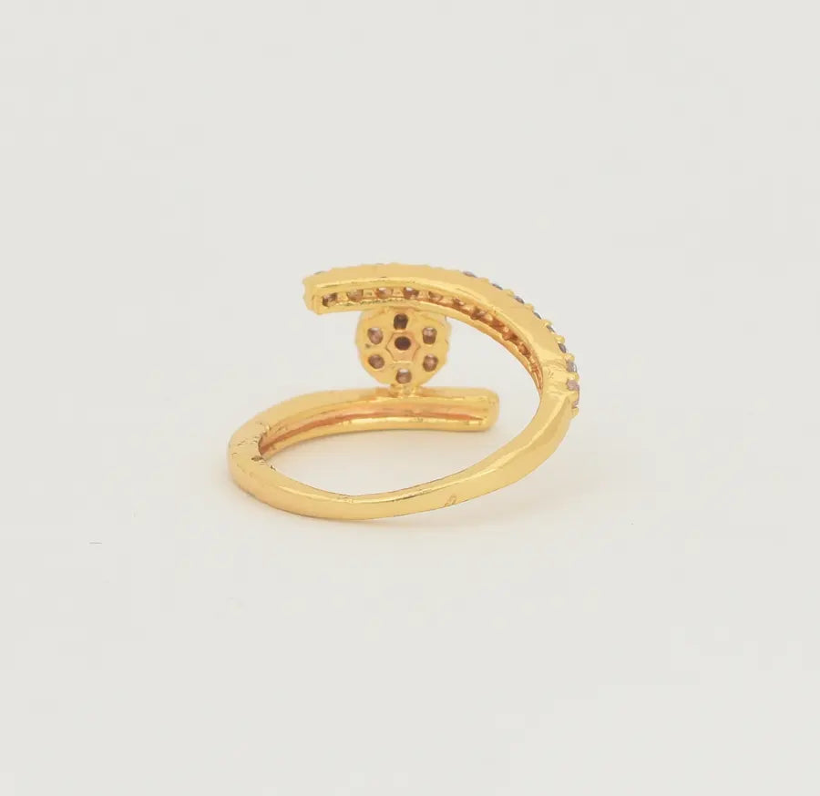 White Magenta Elle Ring - U10128