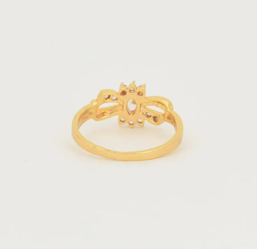 White Ivy Ring - U10131