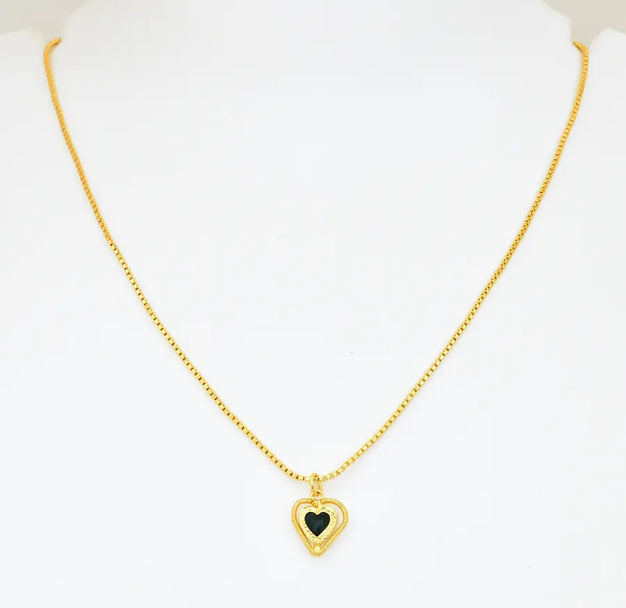 Small Green Lovely Trendy Locket With Chain 18 Inches - V03429