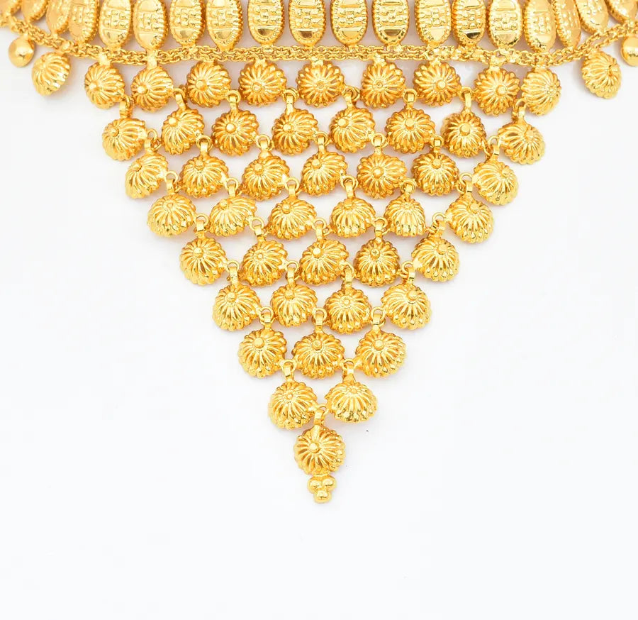 Flower Grette Choker Necklace - V03436