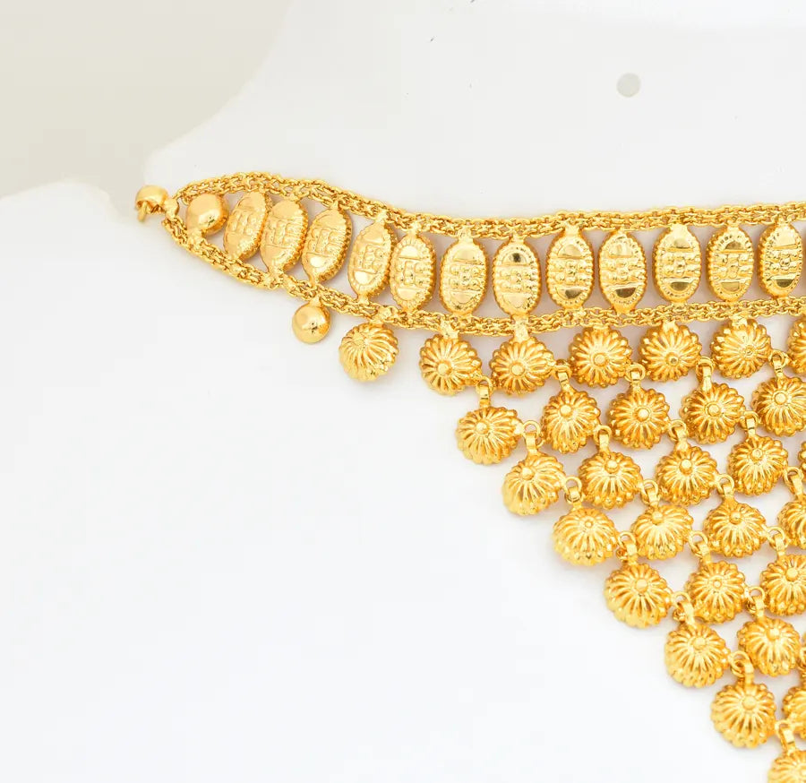 Flower Grette Choker Necklace - V03436