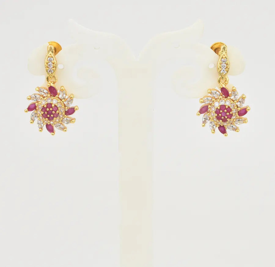 White Magenta Sunflower Dangler - U10165