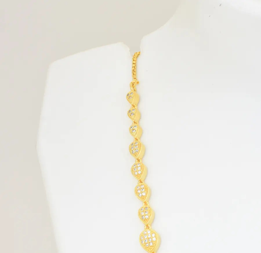 White Magenta Beautiful Peacock Necklace With Jhumka - U09117