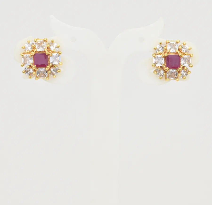 White Magenta Jenna Stud - U09108