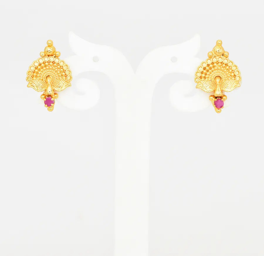 Magenta Peafowl Stud - V05530