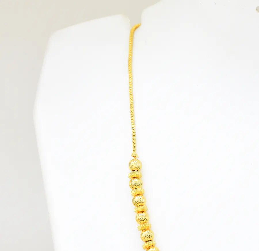 White Emerson Locket With Chain - W03783